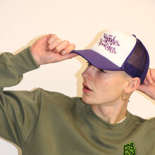 Load image into Gallery viewer, Trucker Hat Purple - Friends of Monty’s