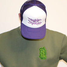 Load image into Gallery viewer, Trucker Hat Purple - Friends of Monty’s