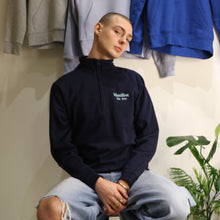 Load image into Gallery viewer, Navy embroidered fashion jumper by Manifest