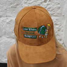 Load image into Gallery viewer, Manifest Brown Sued Love Where You Live Cap