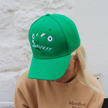 Load image into Gallery viewer, Manifest Emerald Green Frog Face Cap