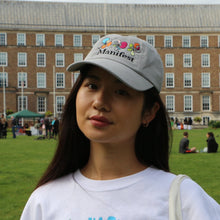 Load image into Gallery viewer, Manifest Embroidered Rainbow Rose 5 panel hat
