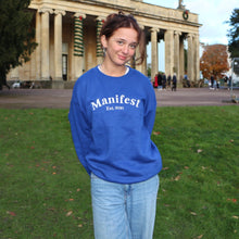 Load image into Gallery viewer, Manifest Stylish Blue Sweatshirt
