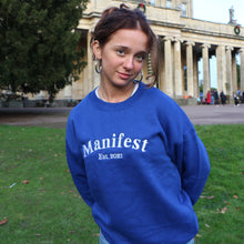 Load image into Gallery viewer, Cute Blue Manifest Sweatshirt