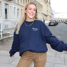 Load image into Gallery viewer, Manifest Womans Basic Navy Sweatshirt