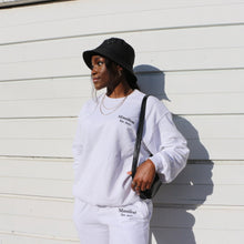 Load image into Gallery viewer, Manifest White Sweatshirt Womans