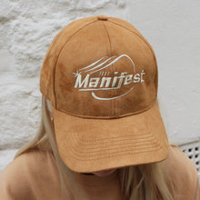 Load image into Gallery viewer, Sued Embroidered Cap Manifest Tanned Brown