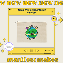 Load image into Gallery viewer, Small Well-being art print zip bags