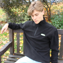 Load image into Gallery viewer, Quarter-Zip Fleece Black
