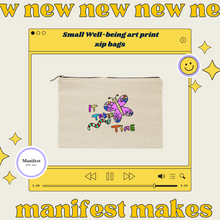 Load image into Gallery viewer, Small Well-being art print zip bags