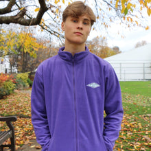 Load image into Gallery viewer, Purple Full Zip Fleece