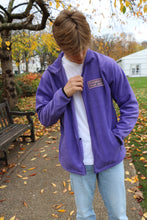 Load image into Gallery viewer, Purple Manifest that Shit Full Zip Fleece