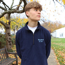 Load image into Gallery viewer, Navy Manifest 1/4 Zip Sweatshirt