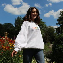 Load image into Gallery viewer, Womans White Pride Sweatshirt