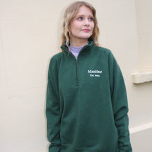 Load image into Gallery viewer, Manifest 1/4 zip Sweatshirt Forest Green