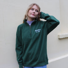 Load image into Gallery viewer, 1/4 Zip Sweatshirt Forest Green