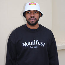 Load image into Gallery viewer, Manifest Arc Crewneck Sweatshirt in Black