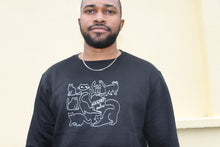 Load image into Gallery viewer, Manifest X Benny Collaboration Sweatshirt in Black
