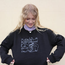 Load image into Gallery viewer, Manifest X Benny Collaboration Sweatshirt in Black