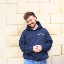 Load image into Gallery viewer, Manifest Pride Navy Hoodie