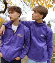 Load image into Gallery viewer, Purple Manifest that Shit Full Zip Fleece