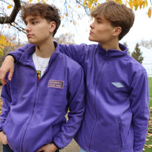 Load image into Gallery viewer, Purple Full Zip Fleece