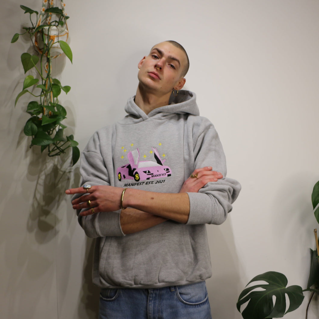 Manifest Luxury Car Hoodie Grey