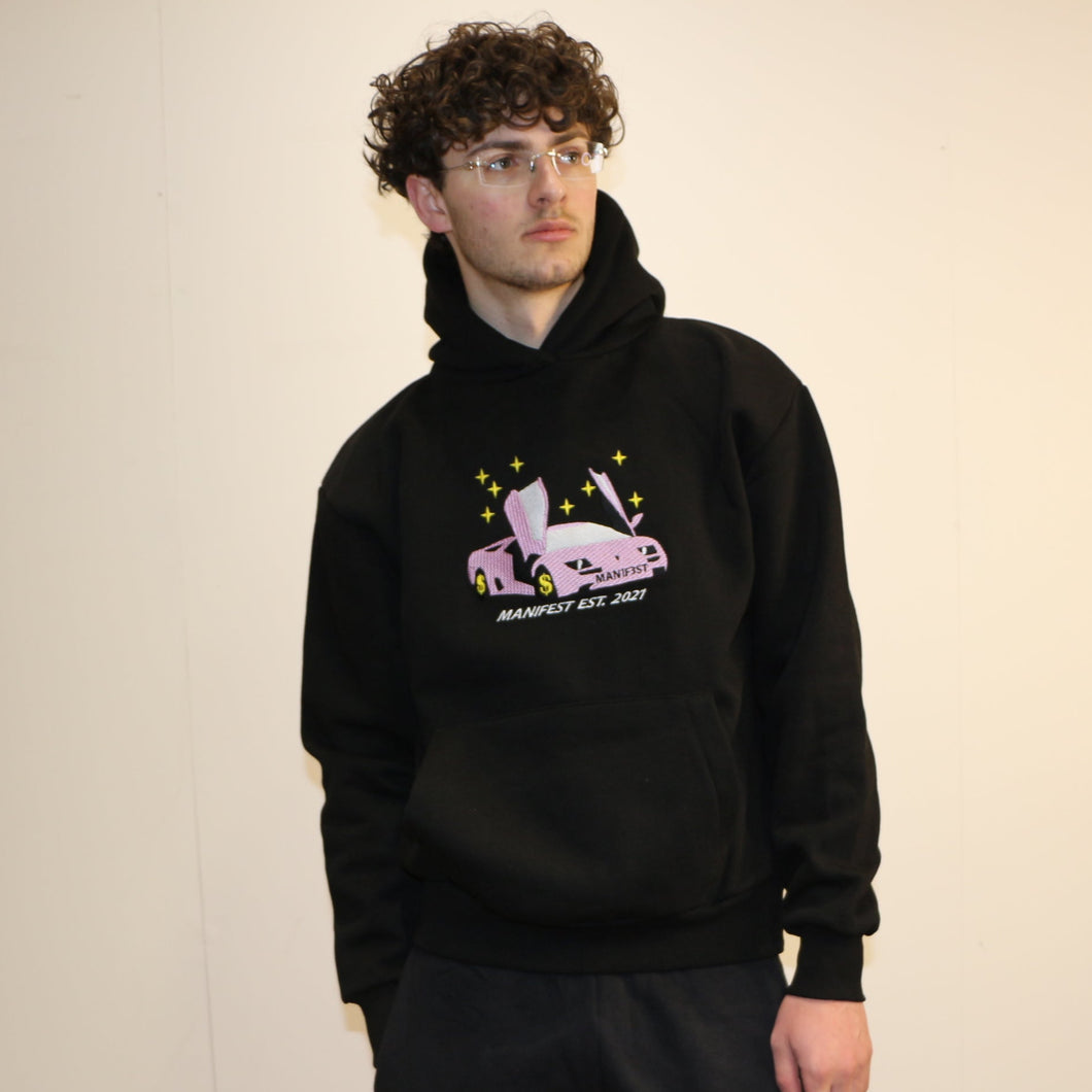 Manifest Luxury Car Hoodie Black