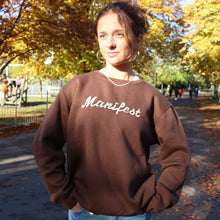 Load image into Gallery viewer, Manifest Brown Embroidered Sweatshirt
