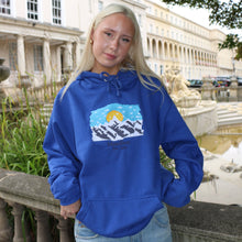 Load image into Gallery viewer, Blue Manifest Sunset Embroidered Hoodie
