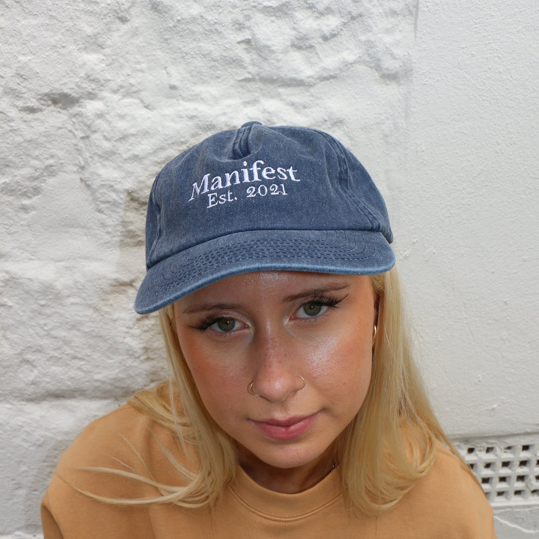 Manifest denim dusted low profile Cap