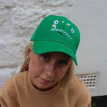 Load image into Gallery viewer, Green Frog Face Embroidered Cap Manifest
