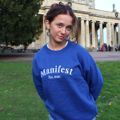Cute Blue Manifest Sweatshirt