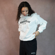Load image into Gallery viewer, Manifest Designer White Embroidered Sweatshirt
