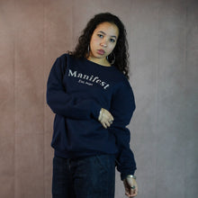 Load image into Gallery viewer, Manifest Navy Embroidered Jumper
