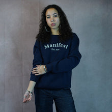 Load image into Gallery viewer, Manifest Cute Navy Sweatshirt
