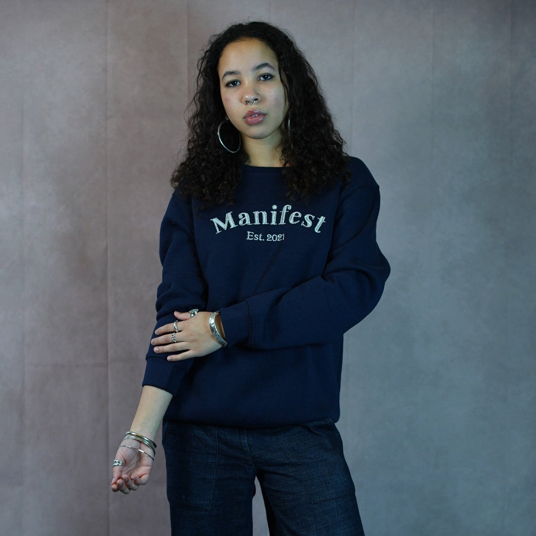 Manifest Cute Navy Sweatshirt