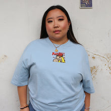 Load image into Gallery viewer, Manifest Tortoise Cowboy Print T-Shirt Blue
