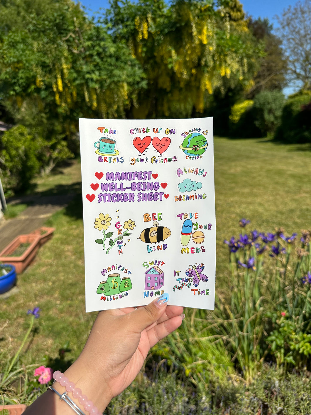 Well-being Sticker Sheet