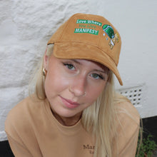 Load image into Gallery viewer, Manifest Brown Embroidered Sued Cap
