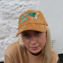 Load image into Gallery viewer, Manifest Brown Sued Embroidered Cap
