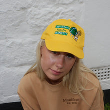 Load image into Gallery viewer, Manifest Yellow Embroidered Cap
