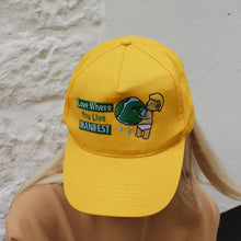 Load image into Gallery viewer, Manifest Yellow Embroidered Hat
