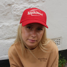 Load image into Gallery viewer, Red Designer Embroidered Sports Cap
