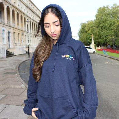 Manifest Navy Pride Oversized Hoodie