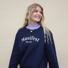 Load image into Gallery viewer, Manifest Navy Sweatshirt
