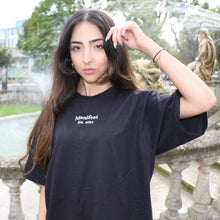 Load image into Gallery viewer, Black Embroidered Logo T-Shirt Manifest
