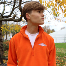 Load image into Gallery viewer, Orange Quarter-Zip Fleece
