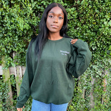 Load image into Gallery viewer, Manifest Crewneck Jumper in Forrest Green
