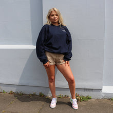 Load image into Gallery viewer, Navy Womans Sweatshirt Manifest
